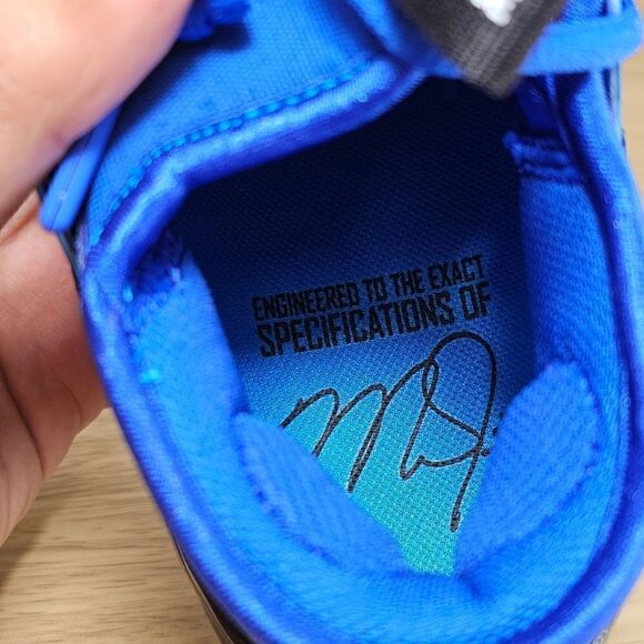 Nike Force Zoom Trout 9 Elite Blue Black Men's Baseball Cleats Shoes FN7229-400 - Picture 3 of 14